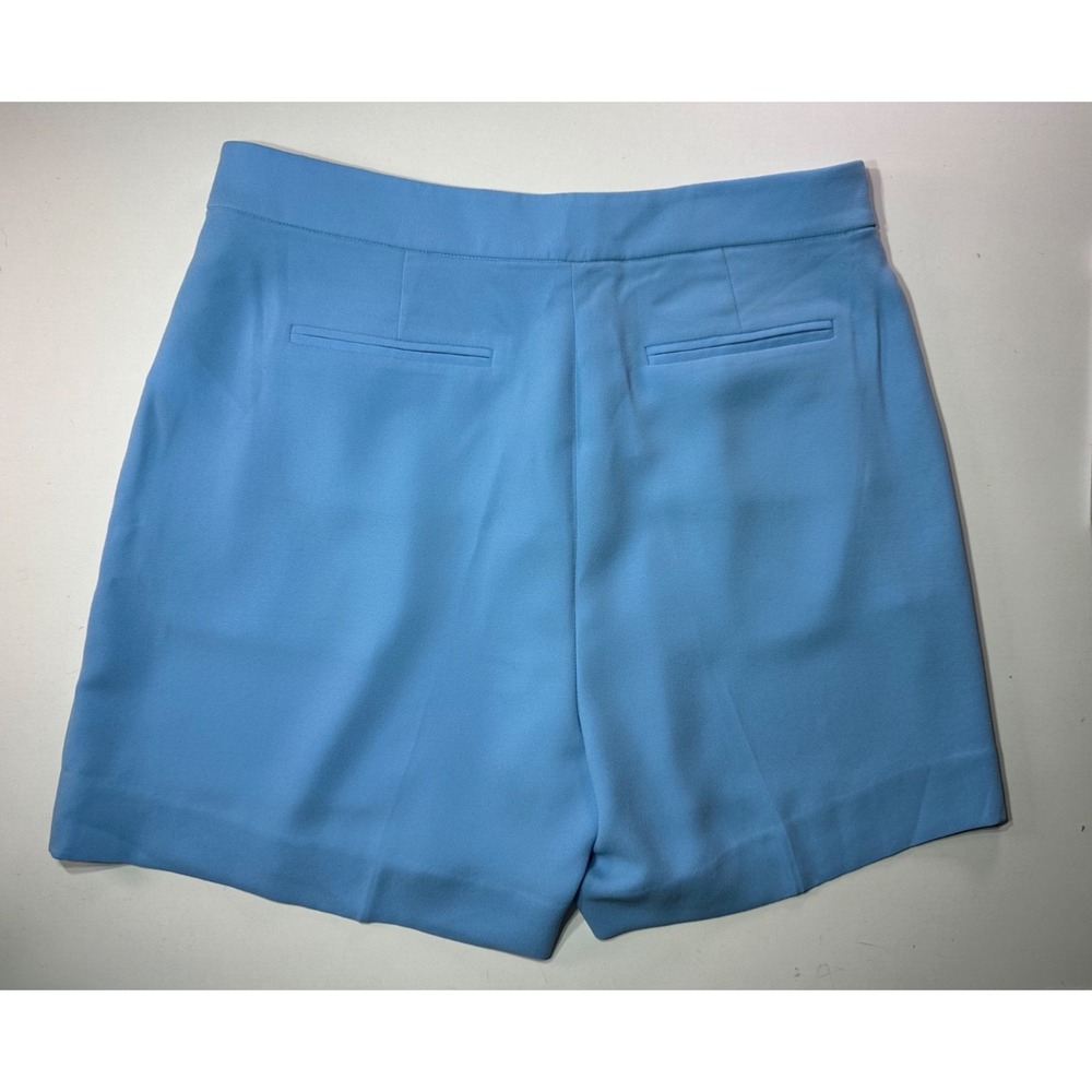 J Crew High Rise Limited Edition Suit Shorts in City Crepe Sz 12 Pale Blue BP280 - Picture 2 of 5